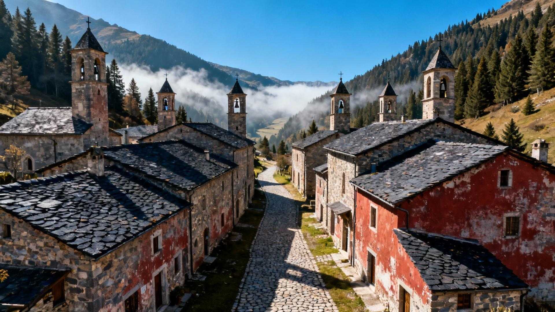 Le seul duo de villages d’Espagne où 7 édifices sacrés veillent sur 180 âmes