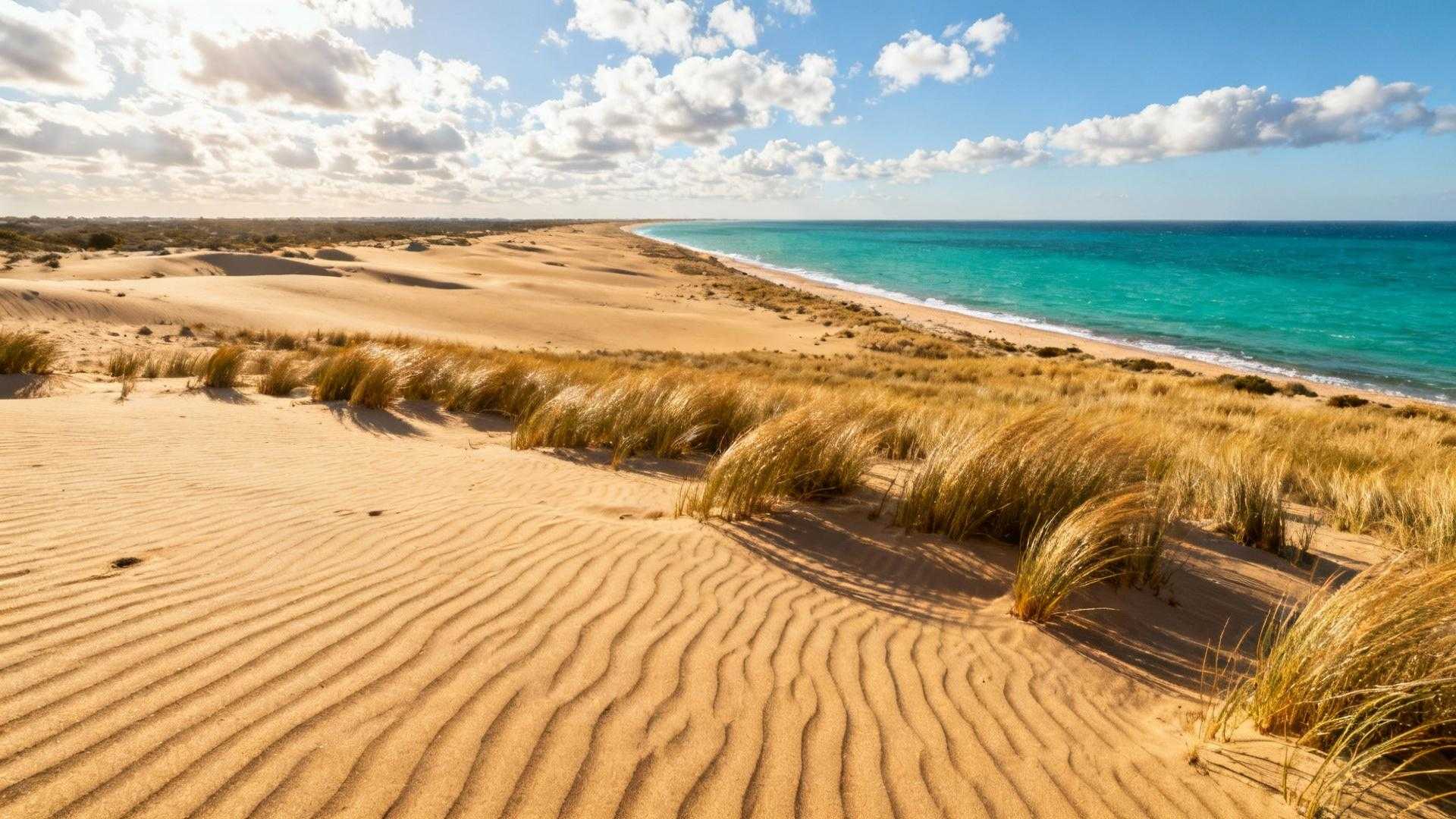 Cette plage de Torreilles garde 4 km de dunes sauvages entre la Salanque et la mer