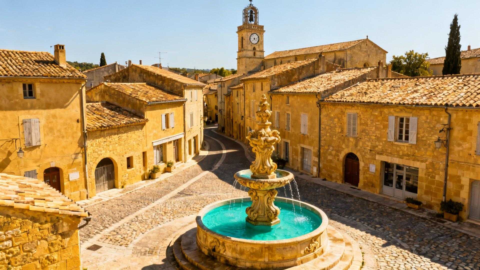 Ce village provençal où 41 fontaines murmurent l’histoire d’une capitale oubliée depuis 700 ans