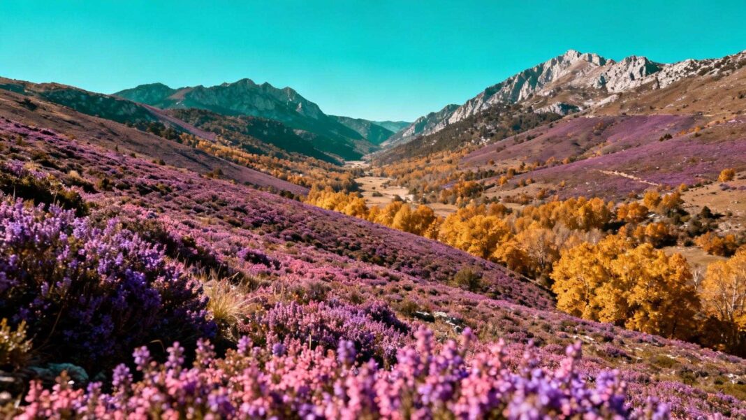 Voici le village où les abeilles butinent la bruyère sauvage jusqu'en novembre