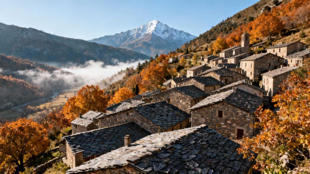 Voici Olette où la transhumance d'automne se murmure dans un silence de 25 décibels