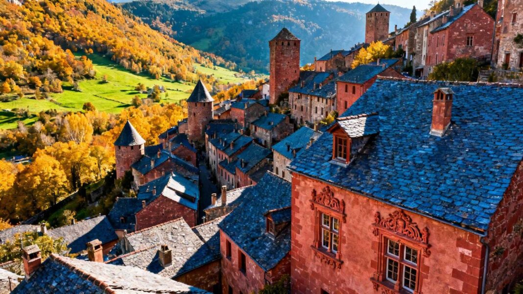 Ce village corrézien où 27 monuments historiques sommeillent dans du grès rouge vieux de 280 millions d'années