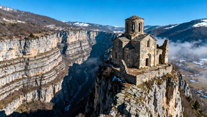 Dans ce hameau du Vallespir, cette église du XIIe siècle se fissure un peu plus chaque hiver