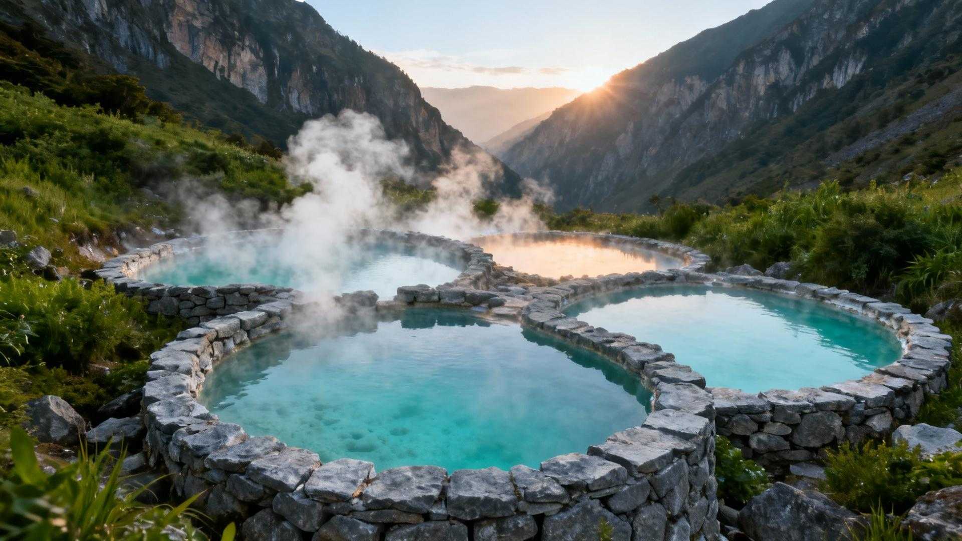 Voici les bassins du Galbe où la brume matinale capture les voix des vallées