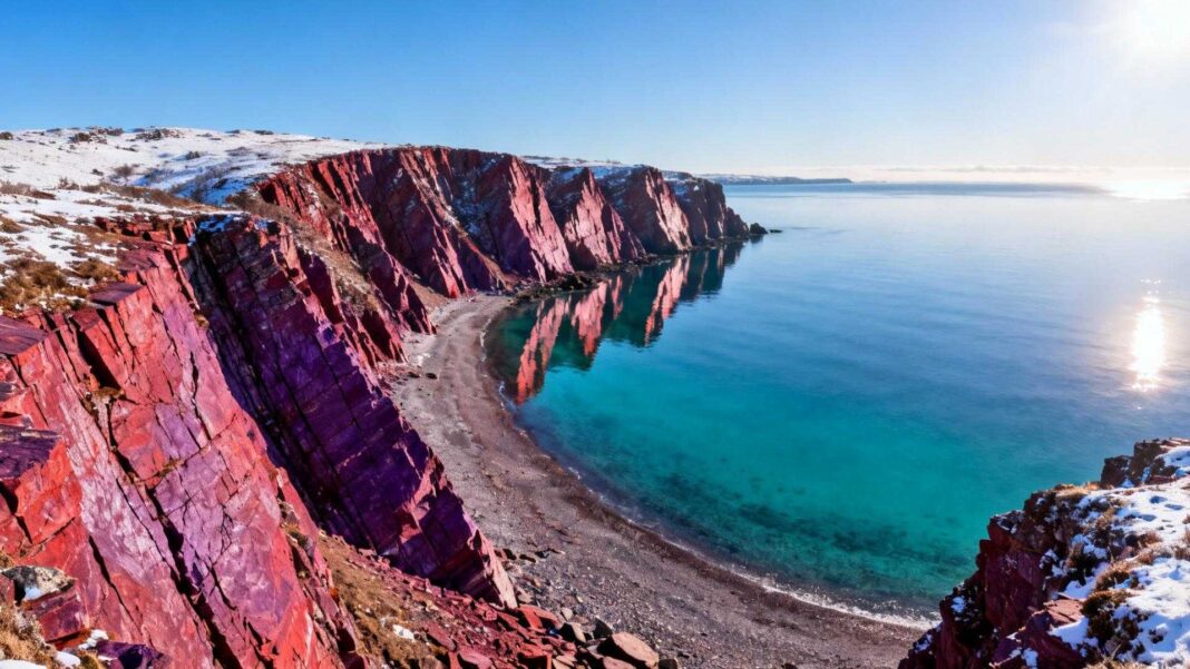 Cette crique de 600 mètres cache des schistes rouges qui brillent 3 jours par an au solstice