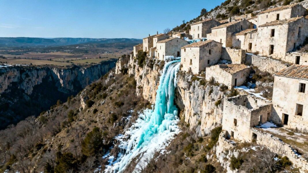Dans ce hameau de 10 âmes, les ruines pleurent de la glace 3 nuits par hiver