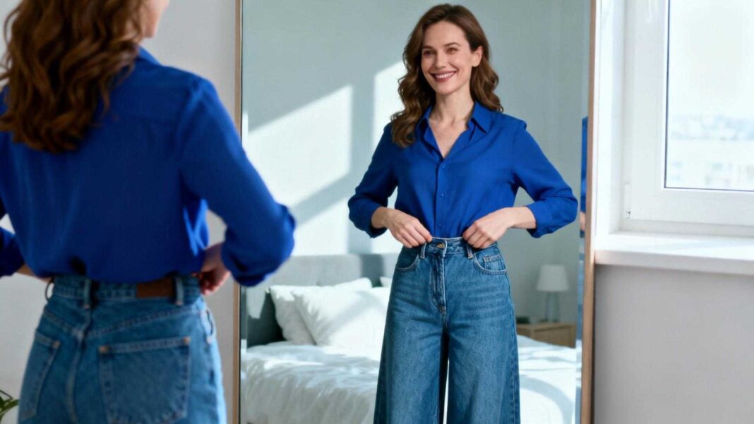 Ce jean taille haute redresse votre posture en 5 secondes selon les stylistes