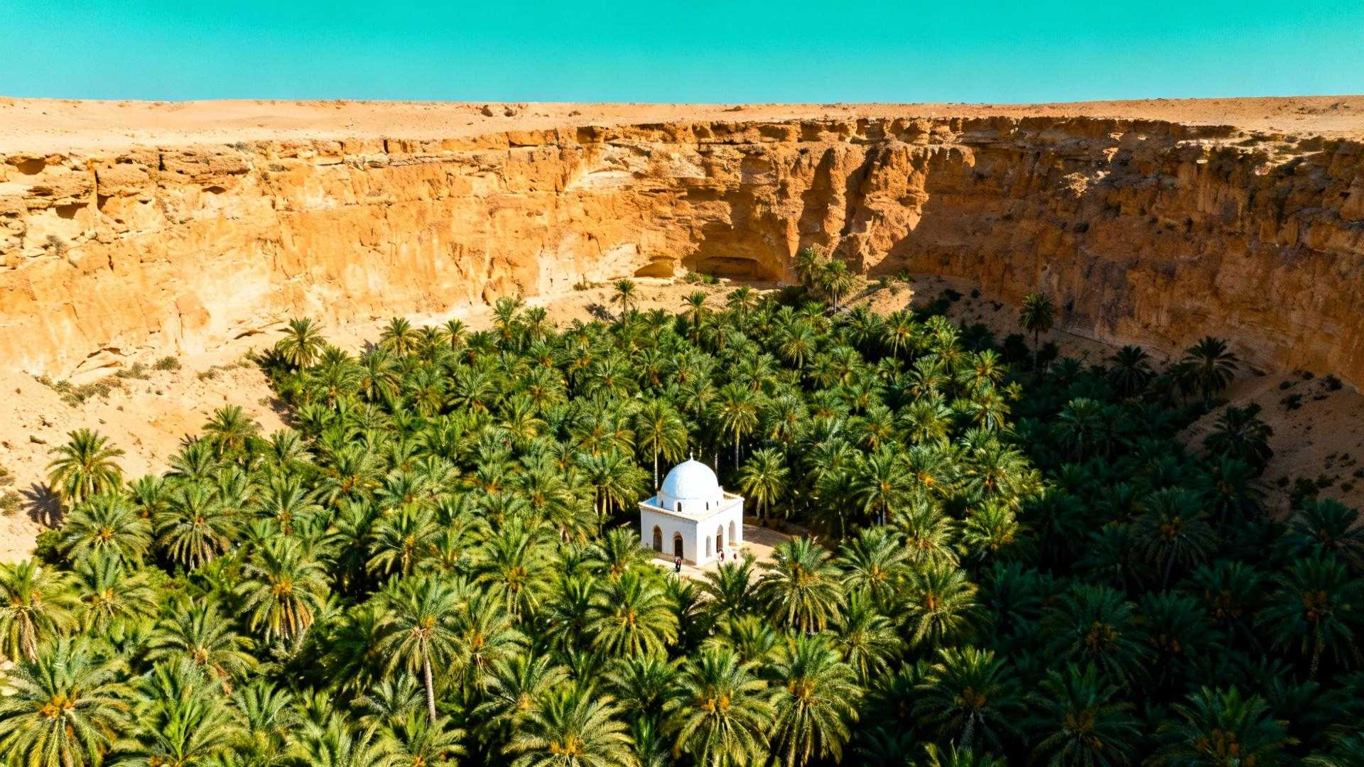 À 20 km de Tozeur cette oasis de 500 000 palmiers et 24 mosquées reste invisible aux circuits Star Wars