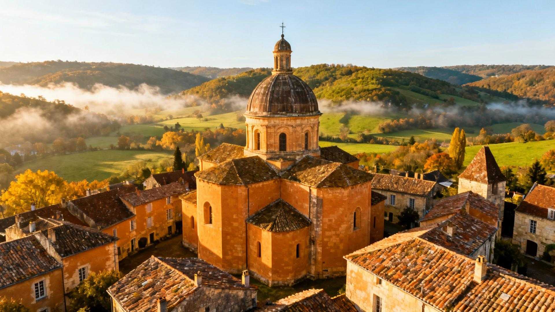 Ce village de 354 habitants garde l’unique église romano-byzantine de Dordogne depuis 1086