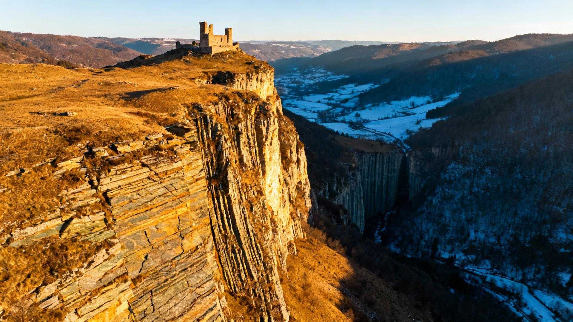 Voici le promontoire de 600 millions d’années où un château garde encore la vallée