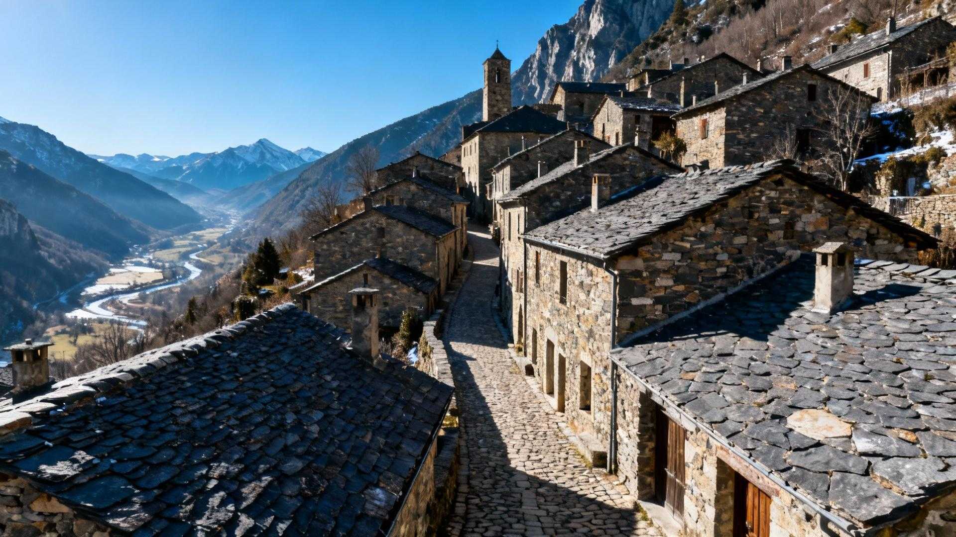 Dans ce village de 321 habitants, un artisan fait résonner le schiste au lever du jour