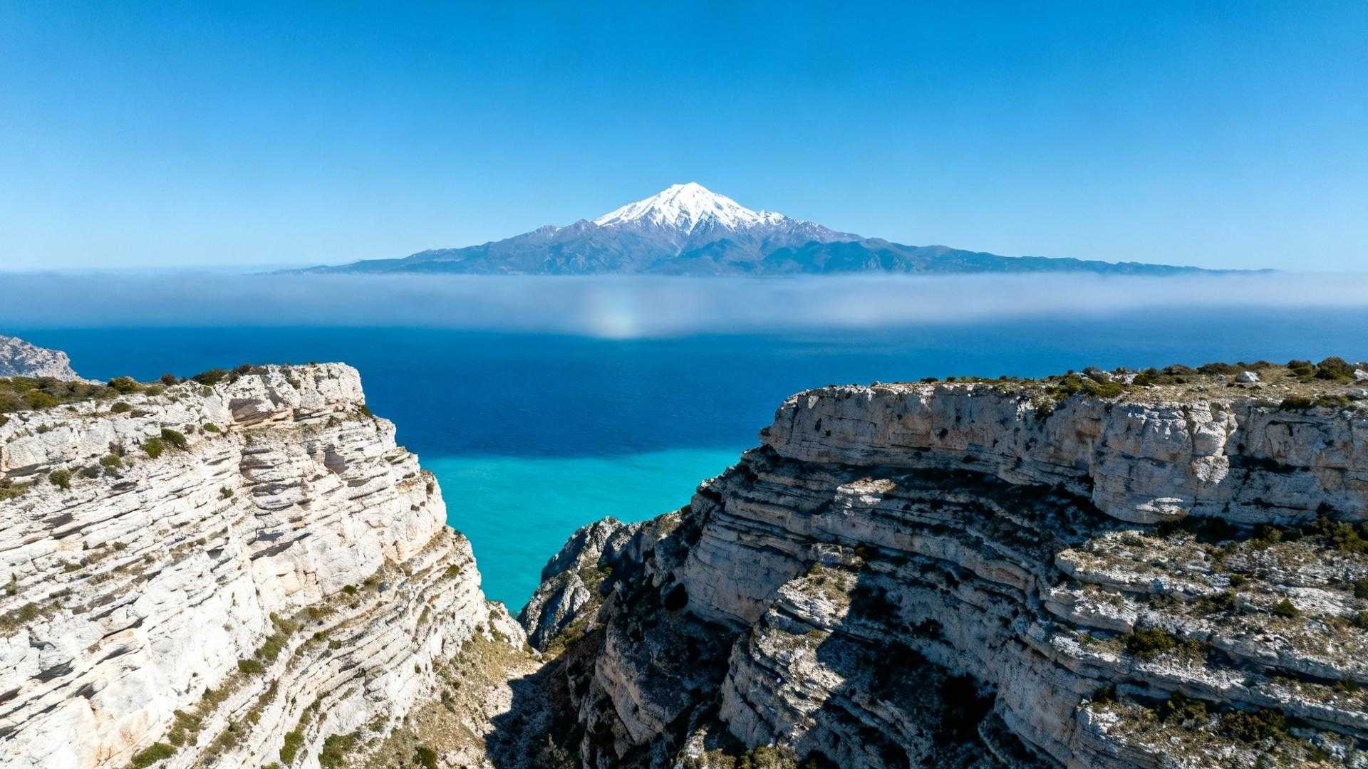 Le seul sommet des Aspres où la Méditerranée épouse le Canigou en hiver