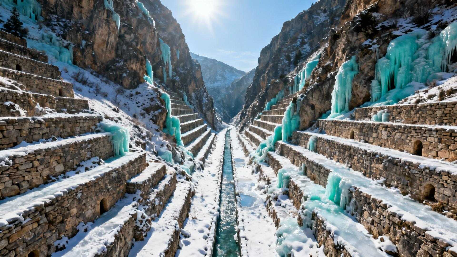 Dans ces gorges des Fenouillèdes, 147 murets murmurent quand l’eau gèle 3 jours par hiver