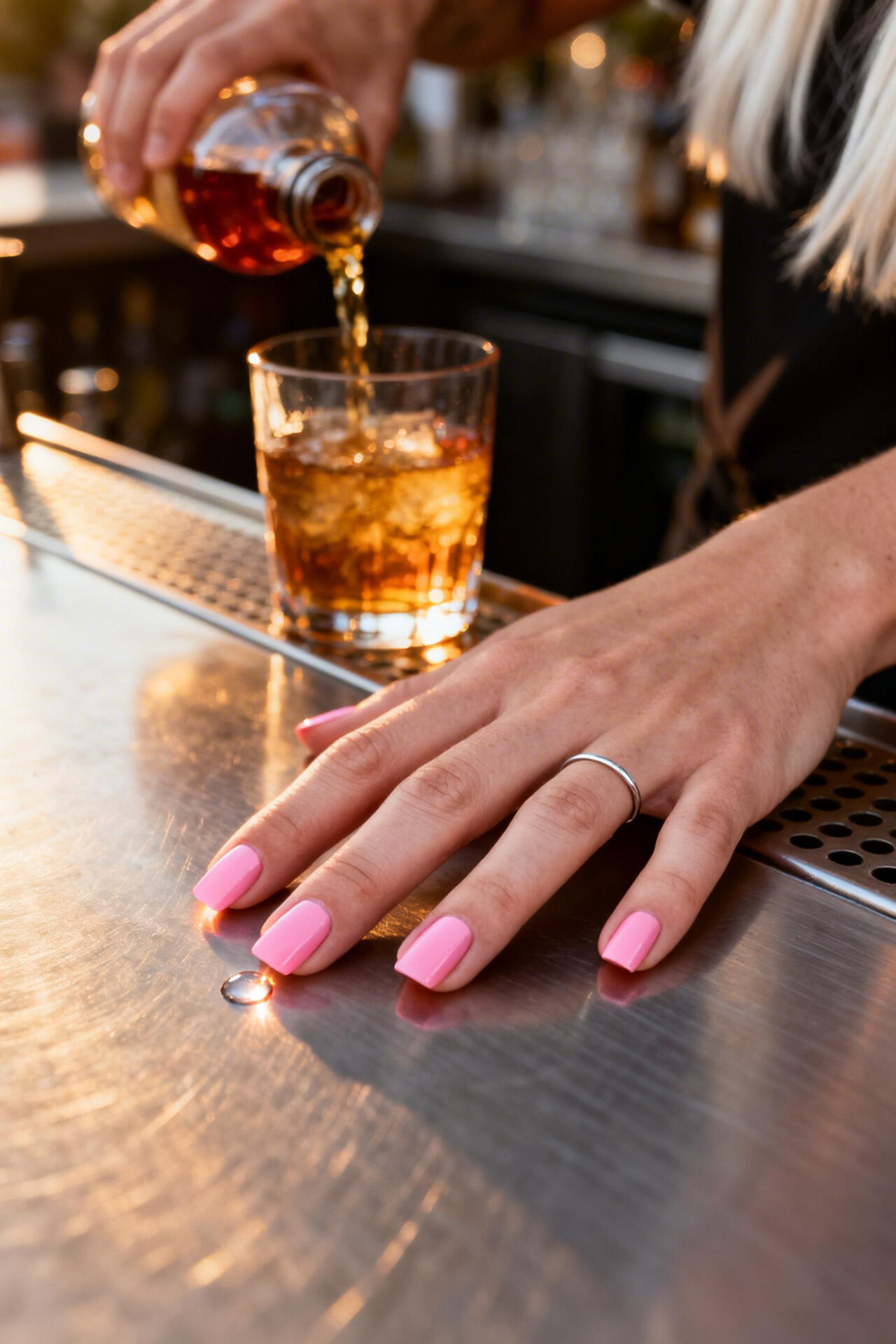 Baby Pink Nails - powder soft matte
