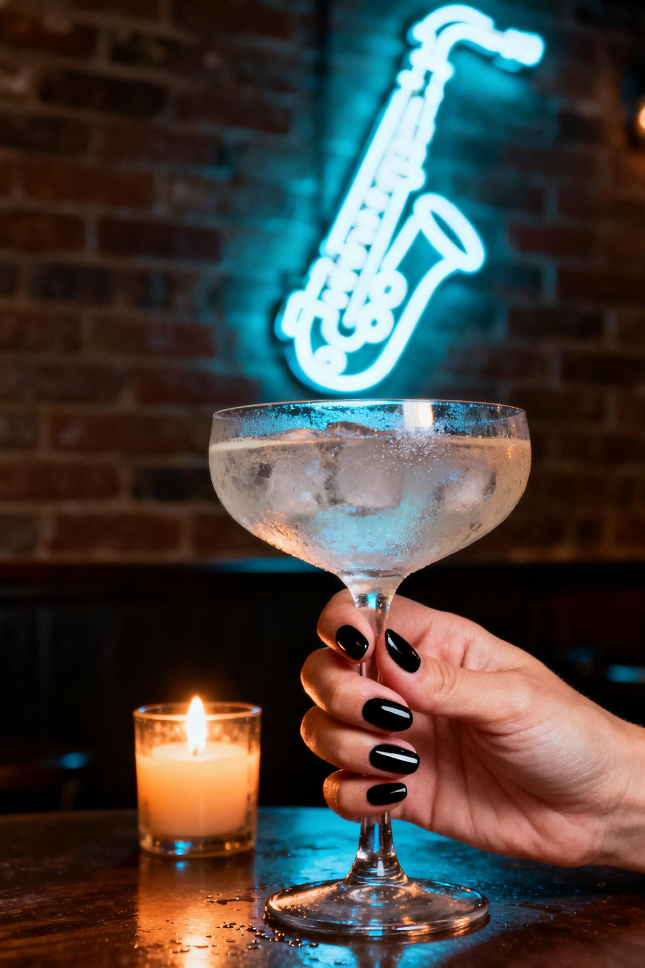 Black cat eye nails - matte round magnetic