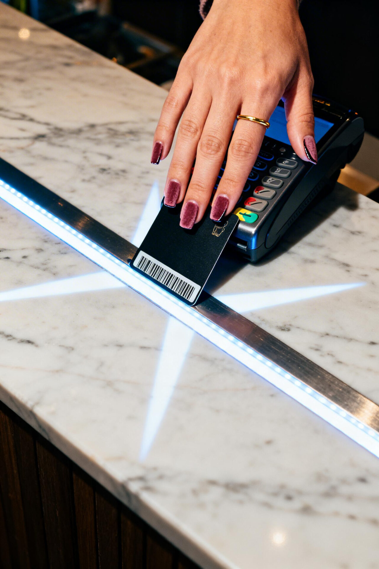 Cat Eye Nails - dusty rose velvet magnetic