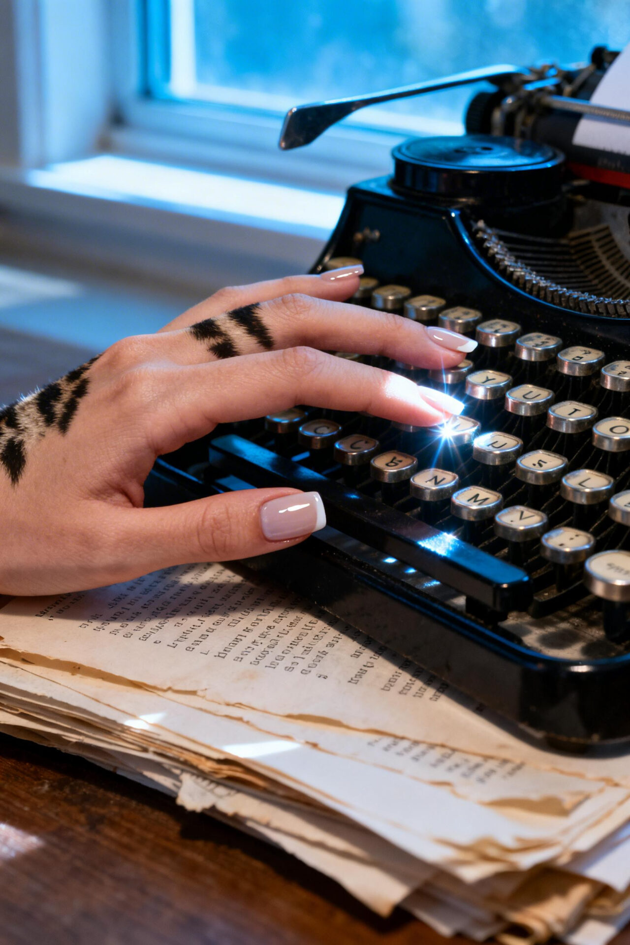 Cats Eye Nails Design Ideas - ballet slipper