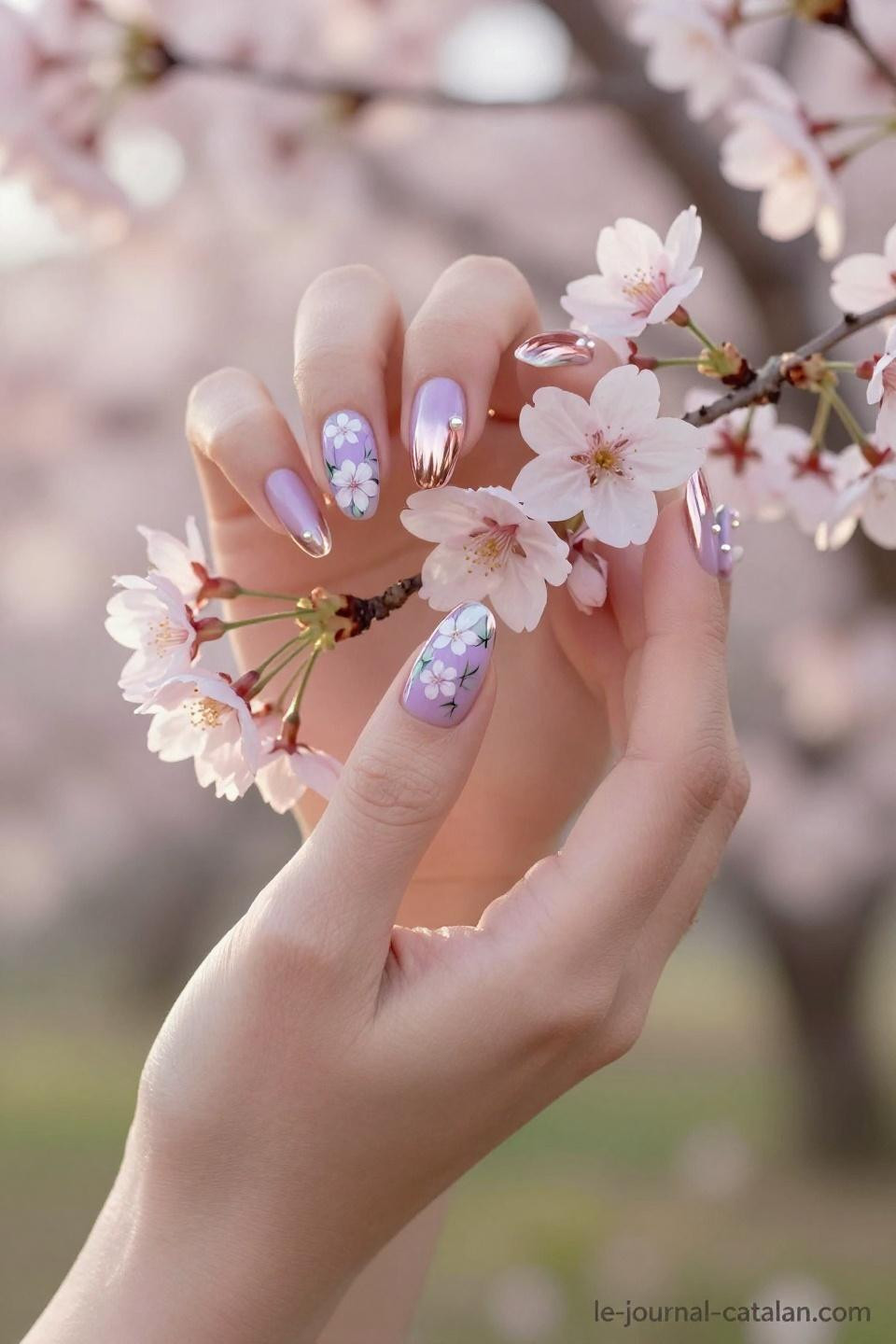March Nail Designs Spring ombre gradient nail art