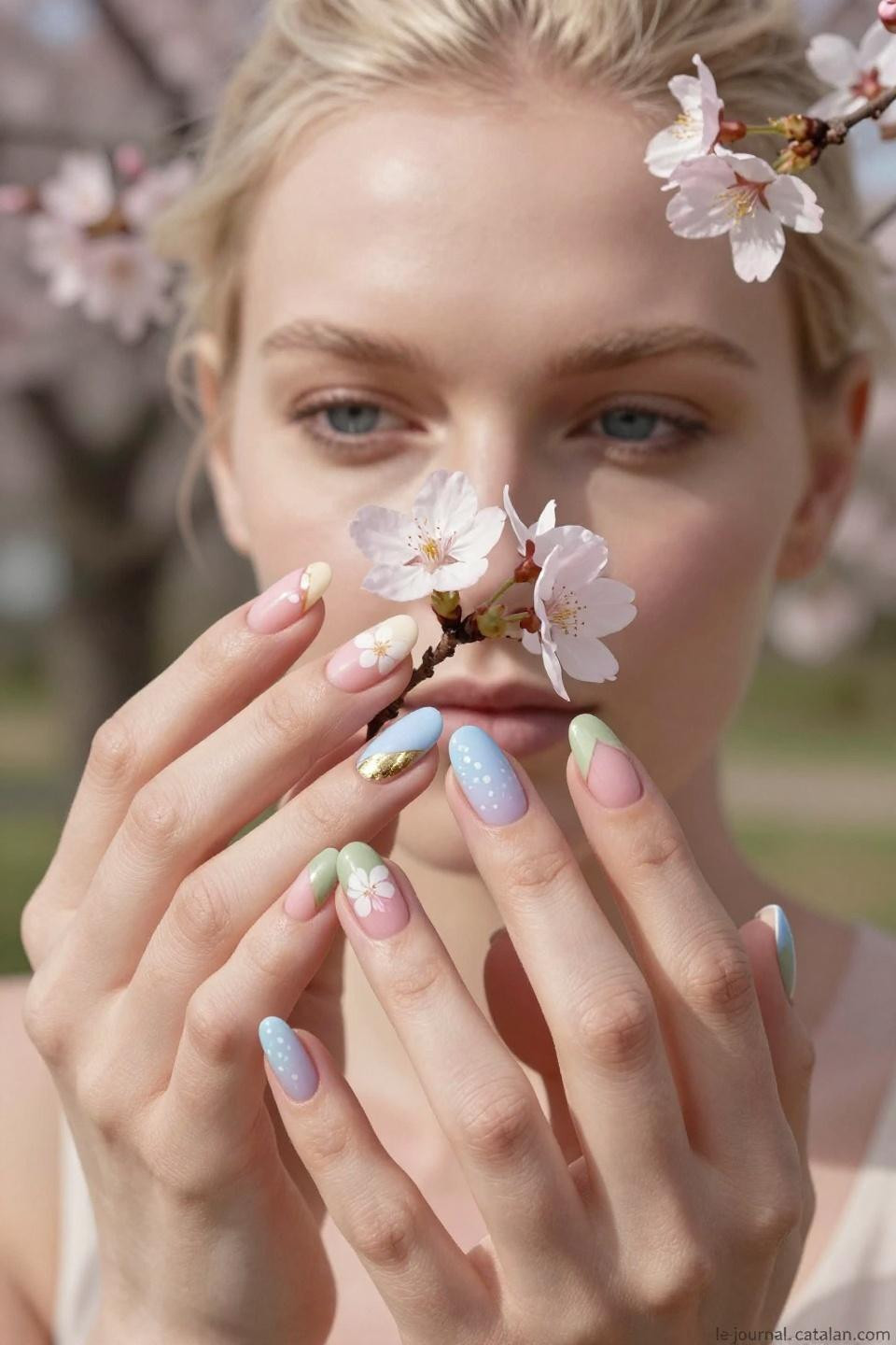 March Nails Spring Gel with professional shine and durability