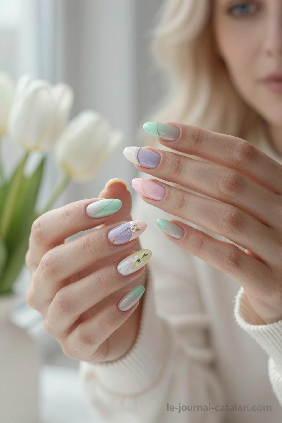 March Nail Designs Spring with fresh seasonal patterns