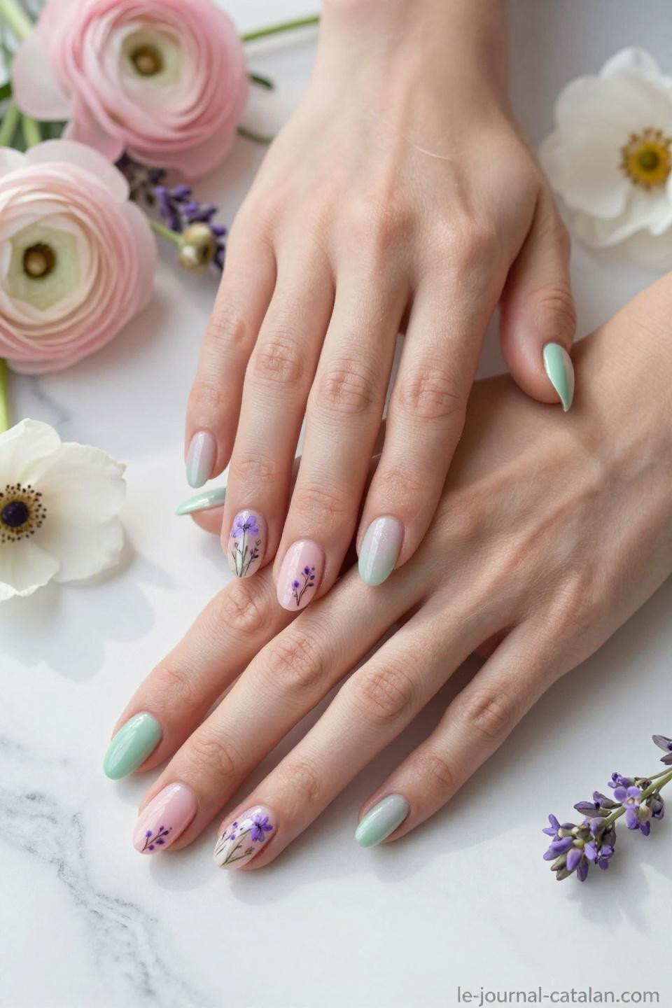 March Gel Nails Ideas with salon-quality spring artistry