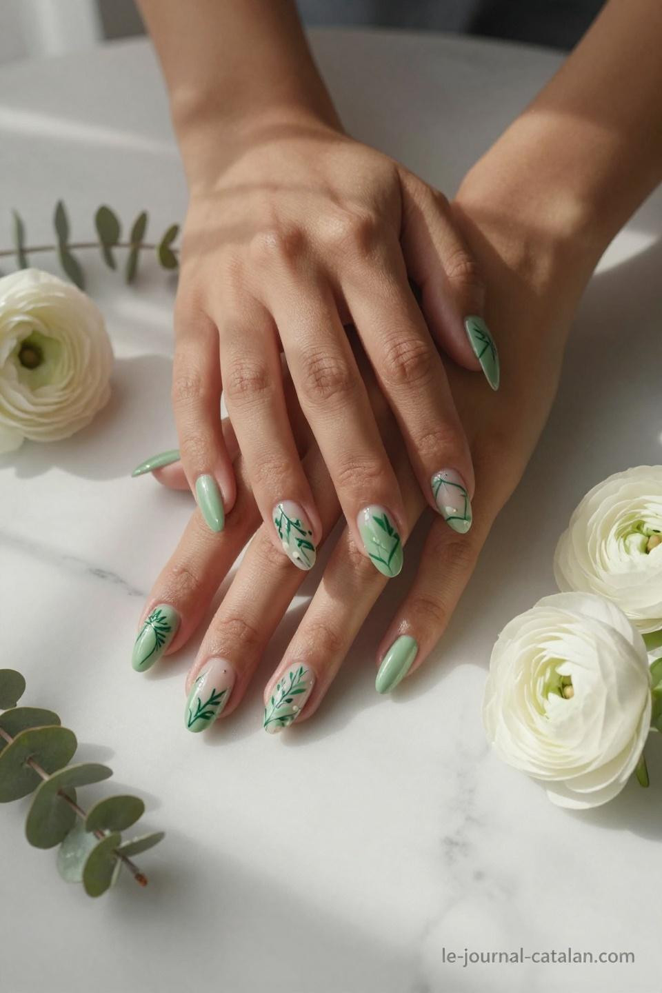 march nails ideas geometric spring patterns on Brazilian hands with marble