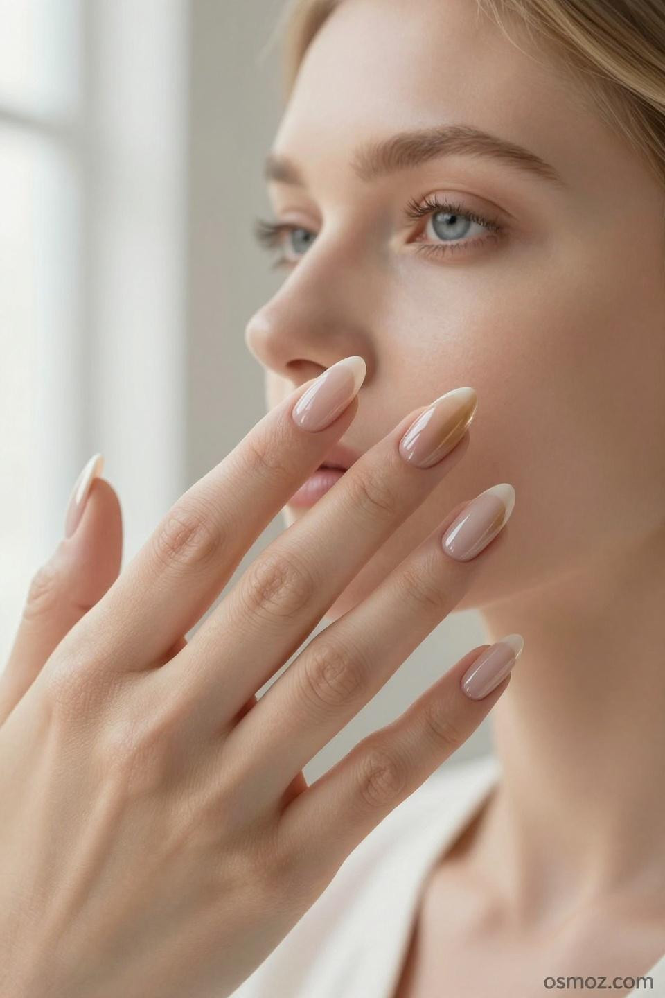 Nude Almond Nails classic
