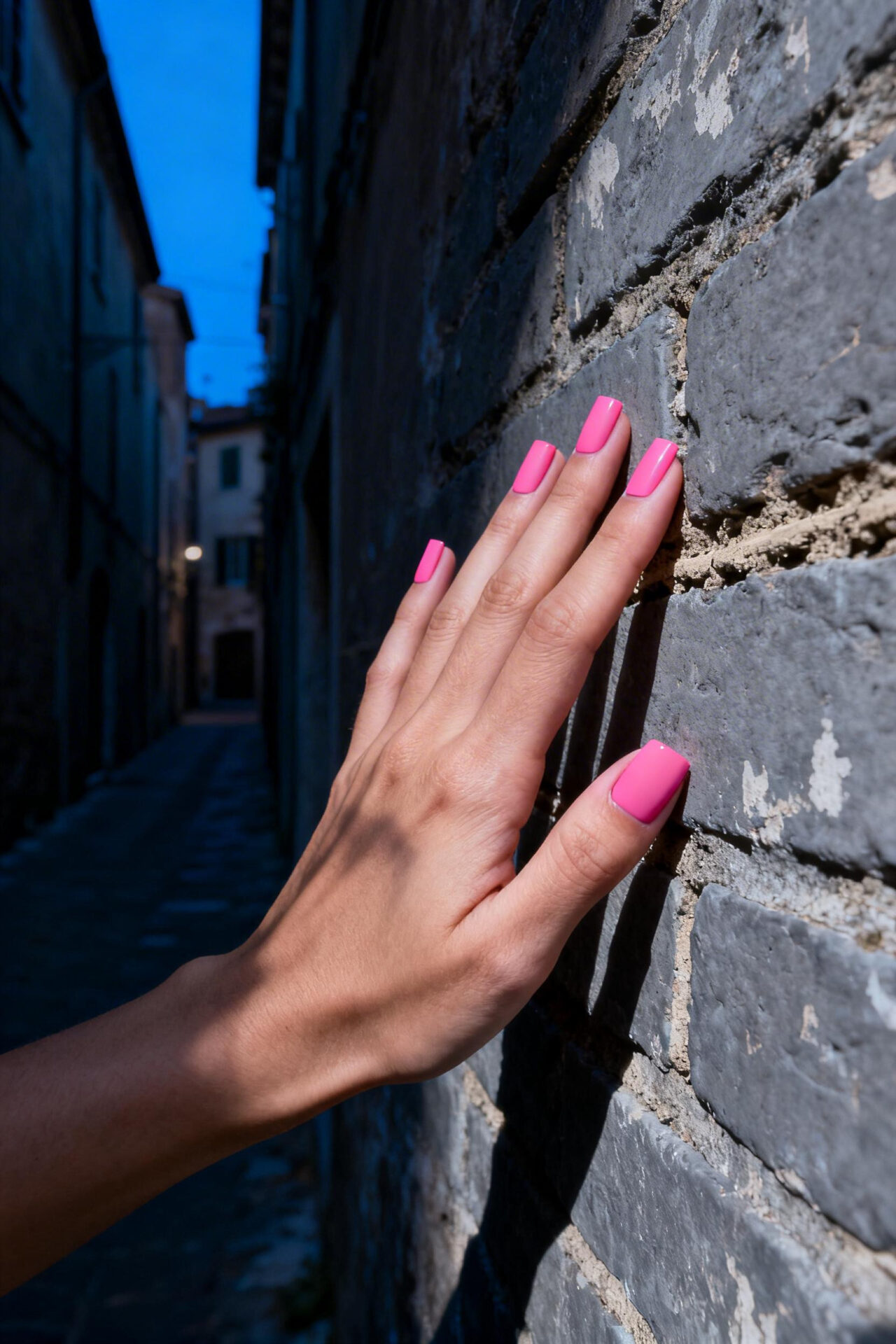 Pink French Tip Nails - bubblegum matte