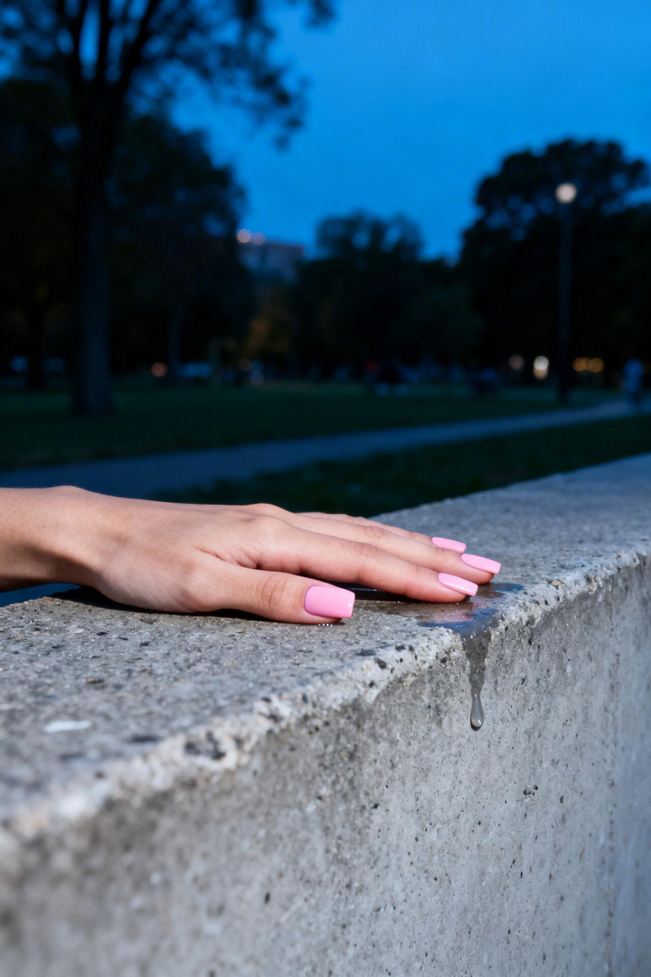 Pink Square Nails - millennial blush matte