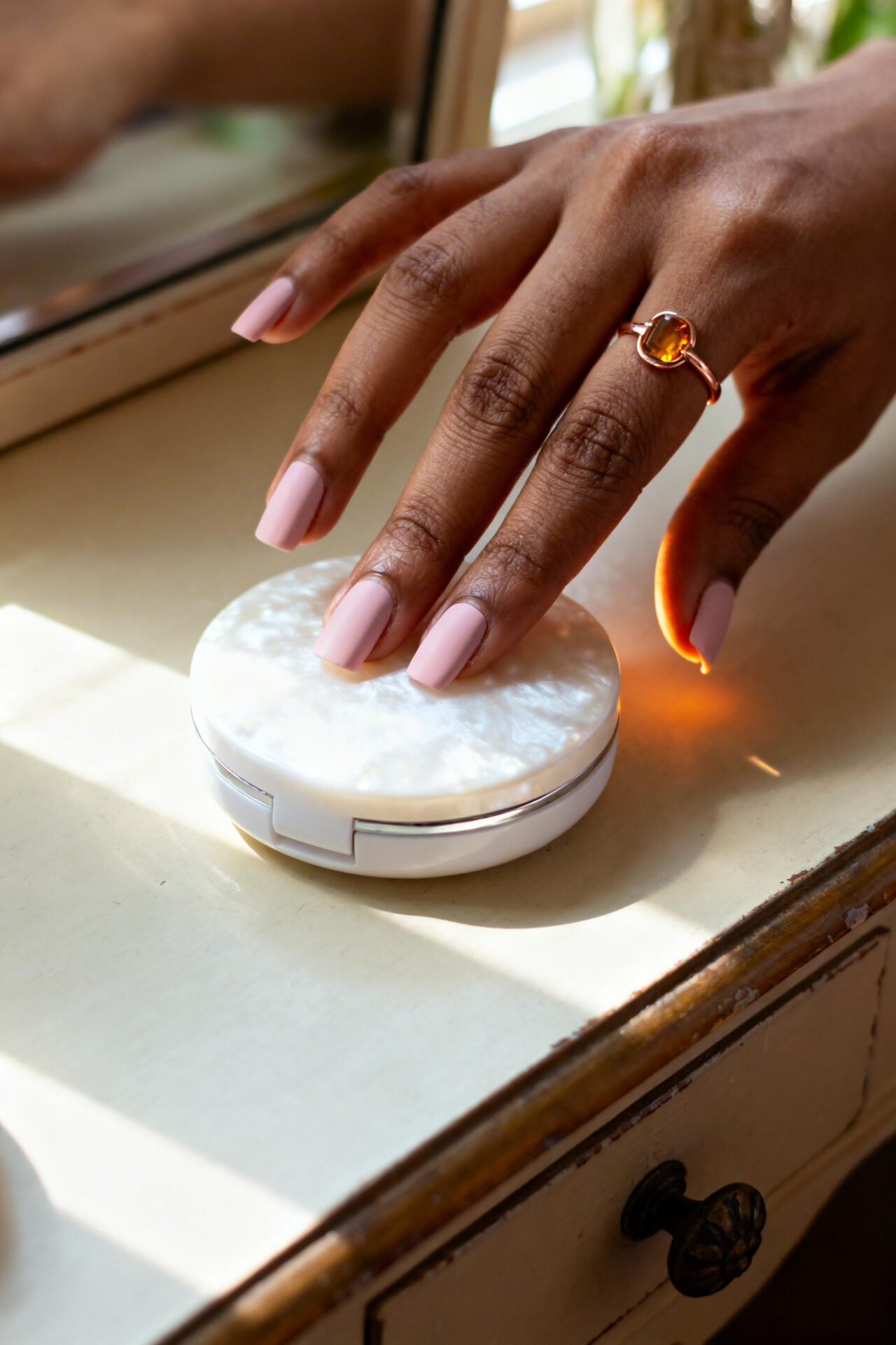 Light Pink Nails - ballet slipper matte