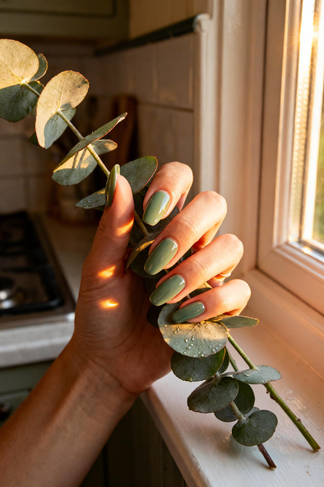 Classy Nude Nails - sage gloss