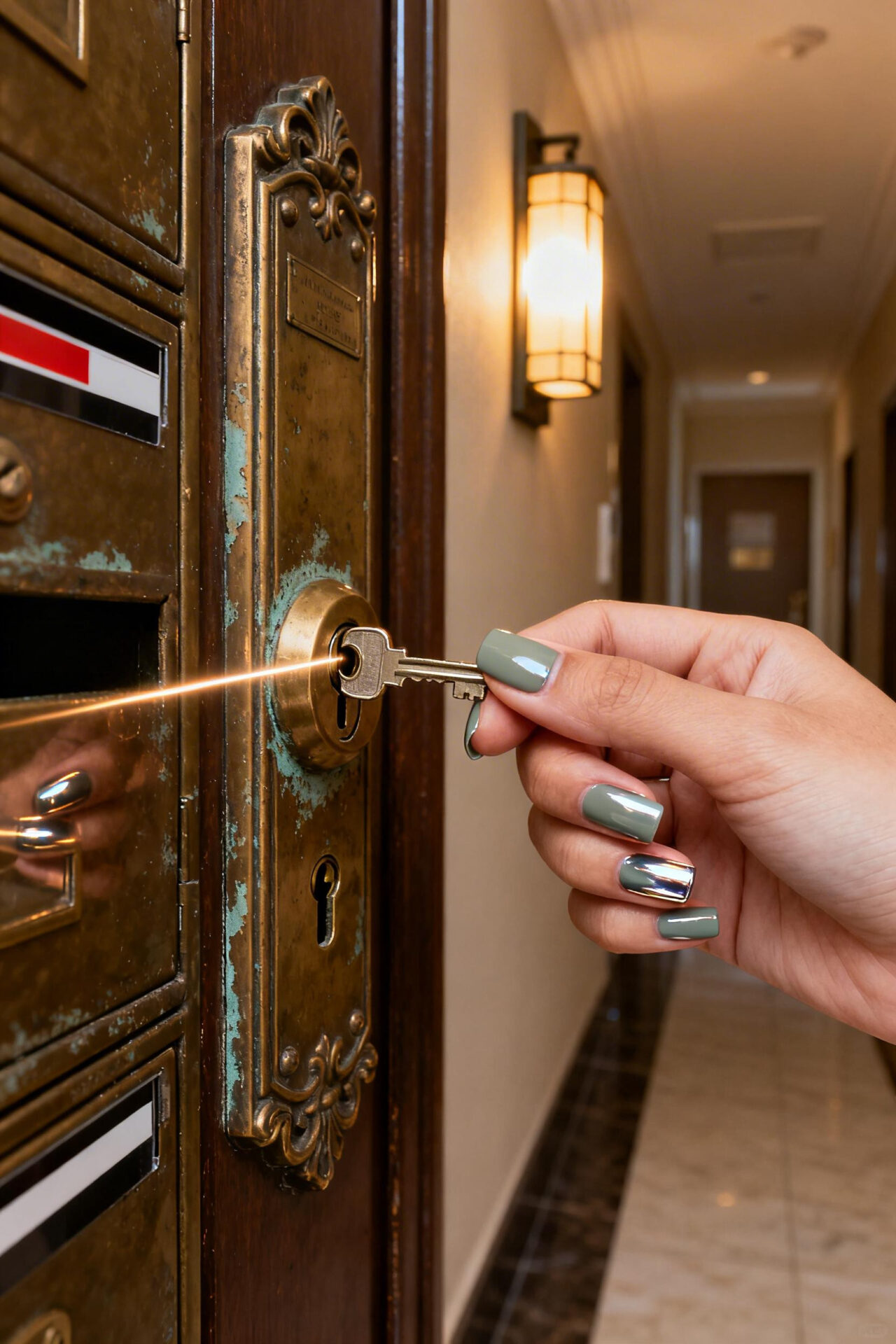 Cats Eye Nails Design Ideas - sage chrome square