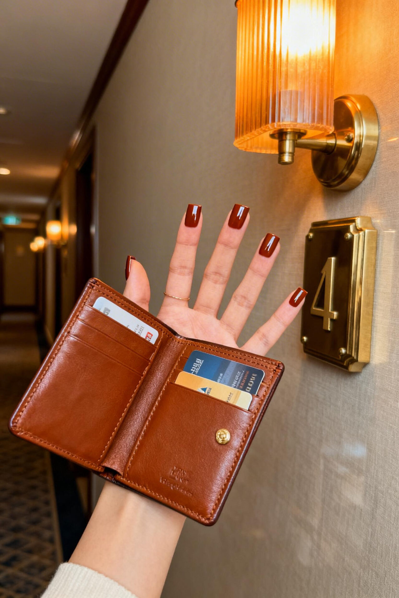 Simple Nail Designs - burnt sienna gloss