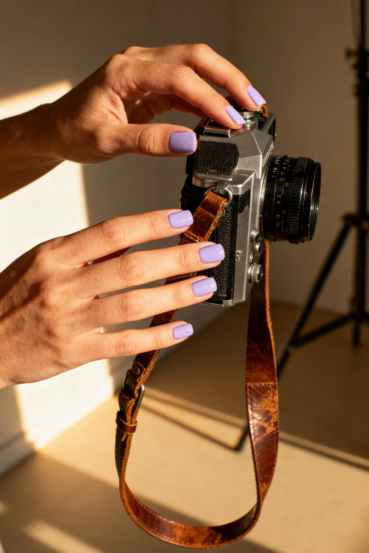Biab Nails - lavender matte