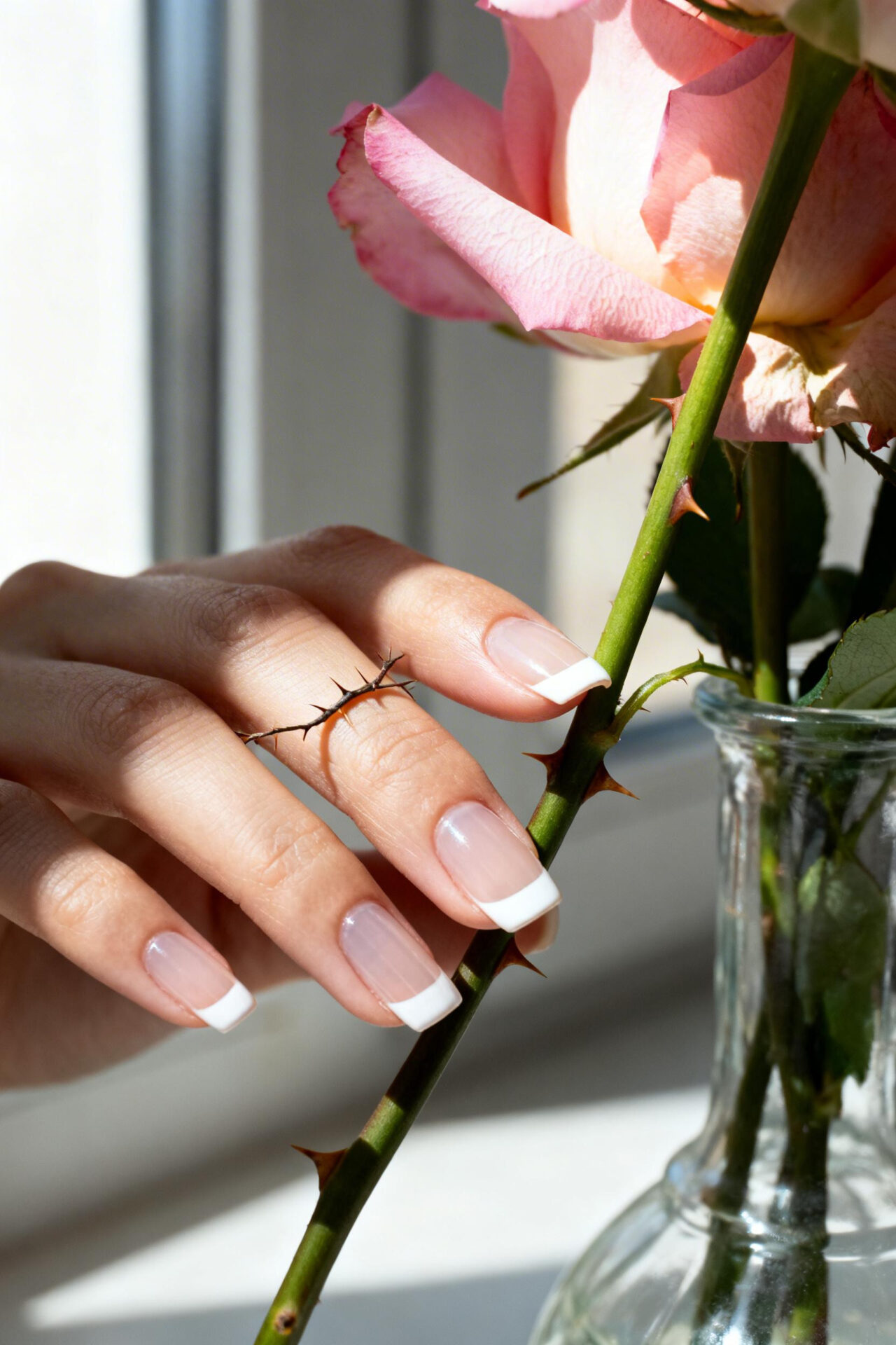 French Manicure - pale jelly