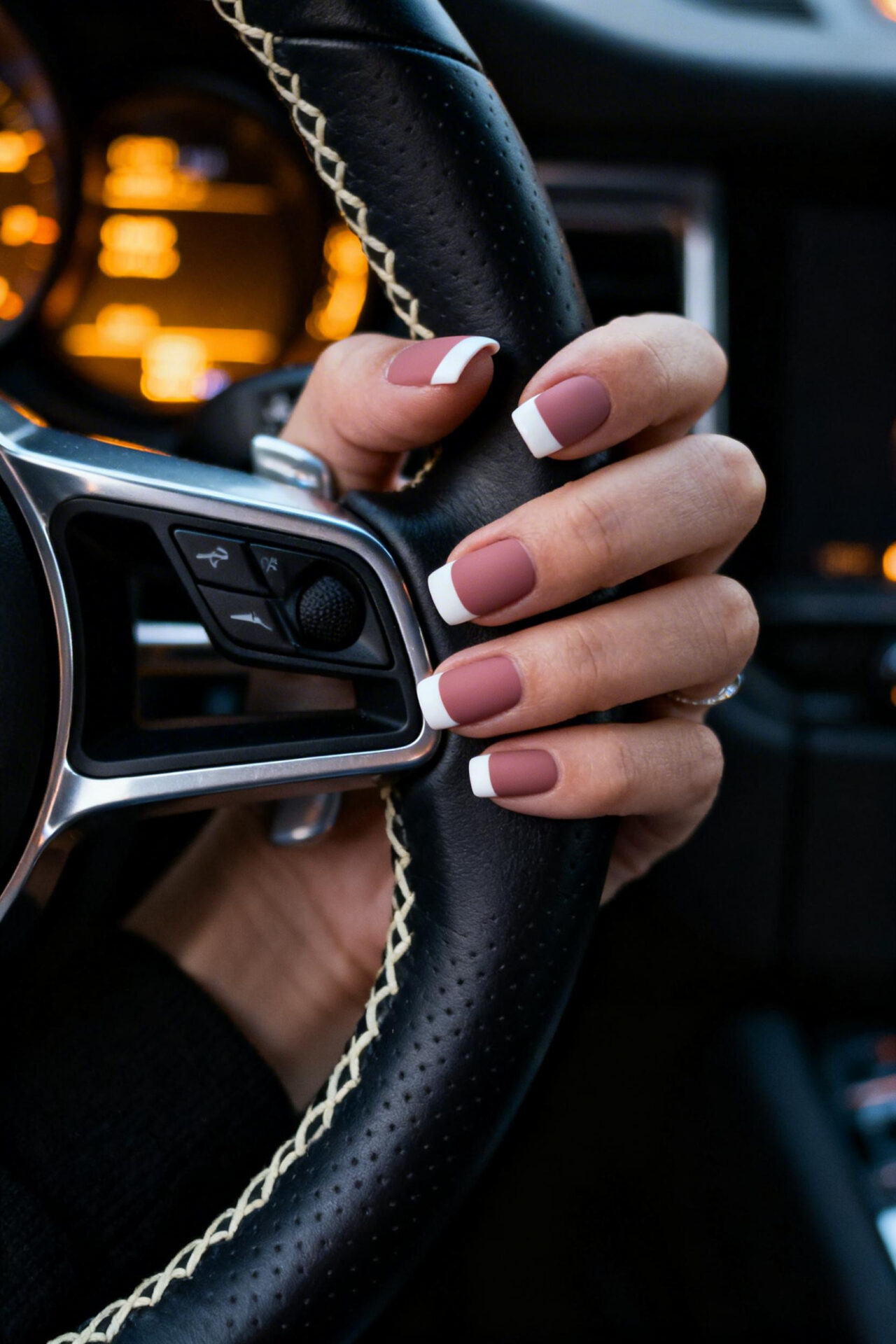 Short Classy Nails - dusty rose