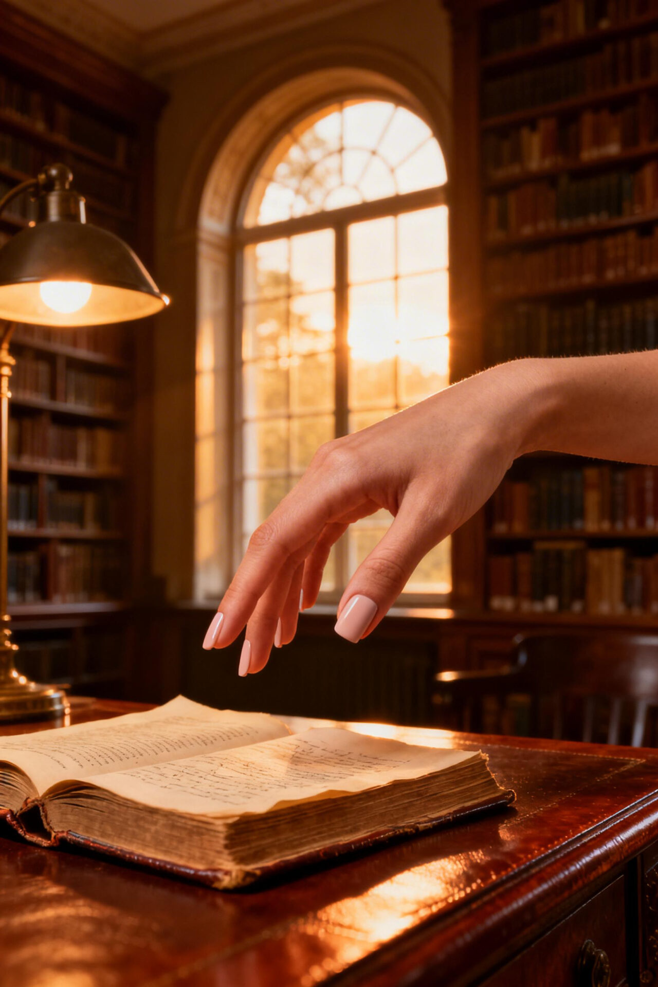 Short Square Acrylic Nails - ballet slipper matte