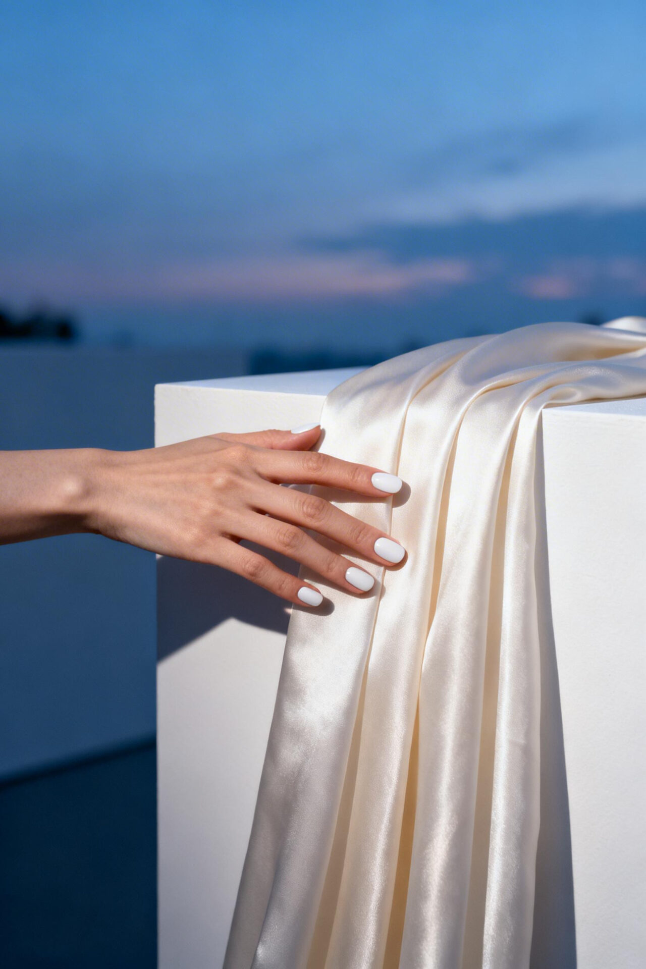 Square french tip alternative design