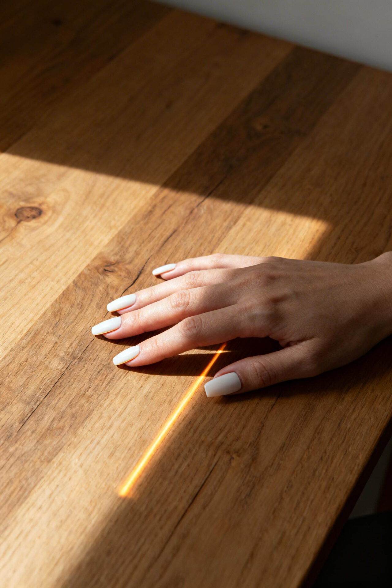 Milky nude nails natural look