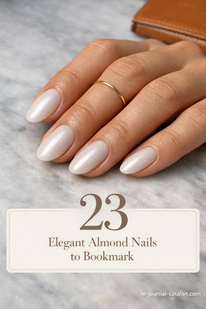 White chrome almond nails with glossy finish and elegant nail design, showcasing milky white acrylic manicure style for modern nail inspiration
