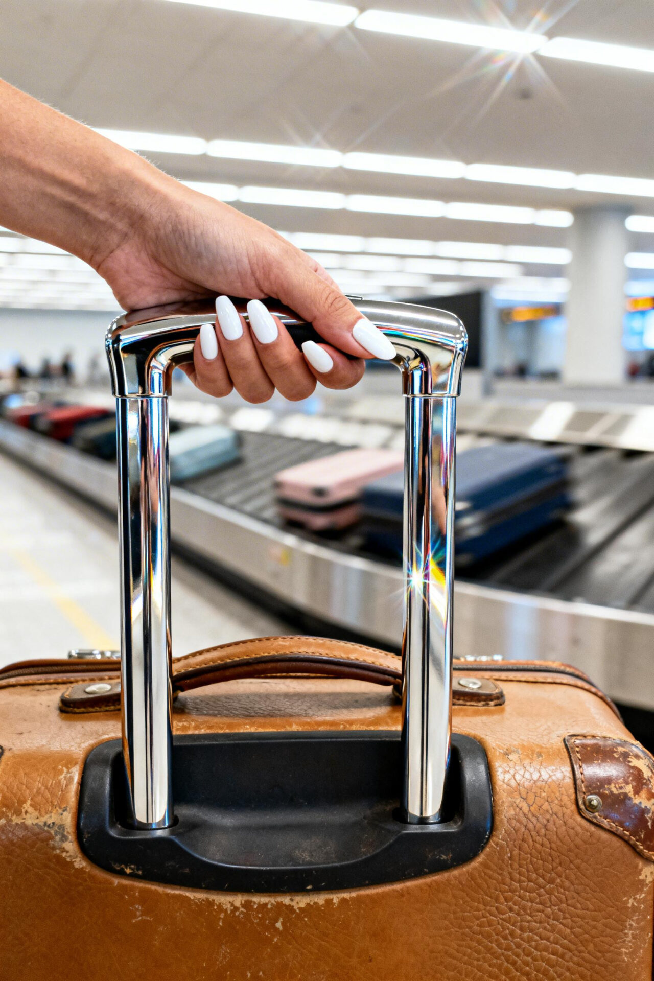 Almond Nails Ideas - travel chrome