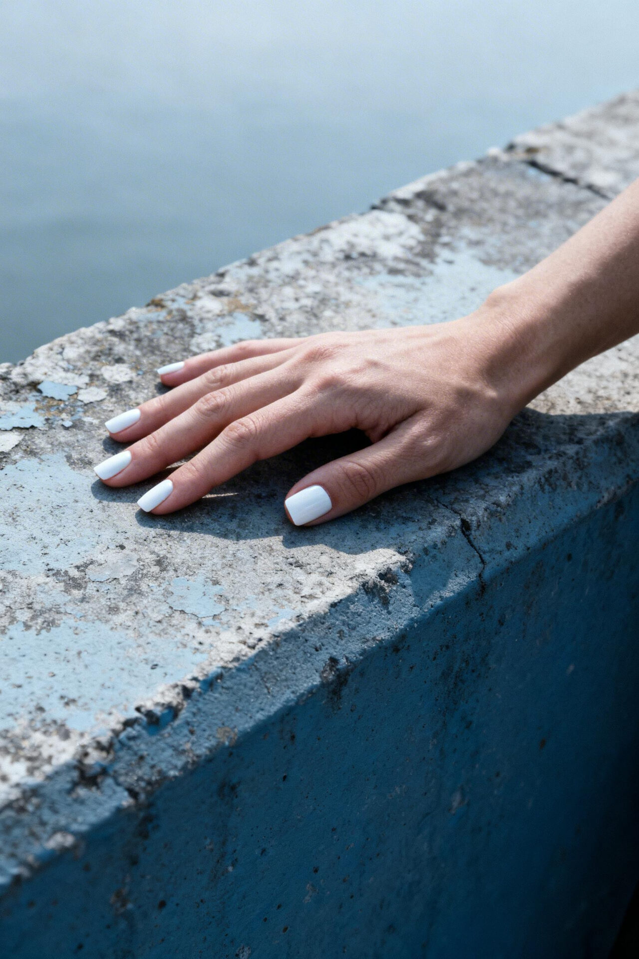 Short Square Acrylic Nails - urban park