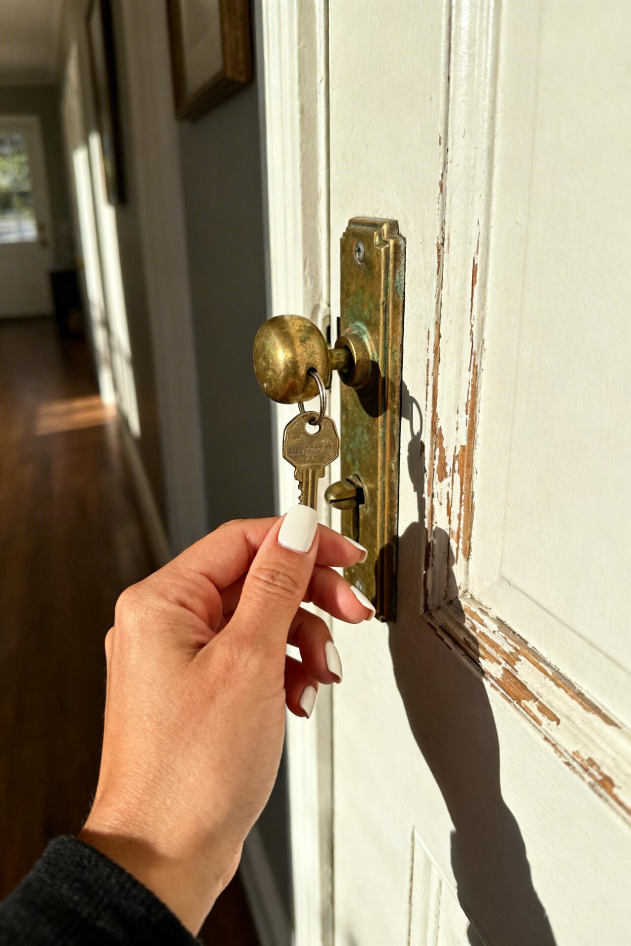 White Nail Inspo - cozy home