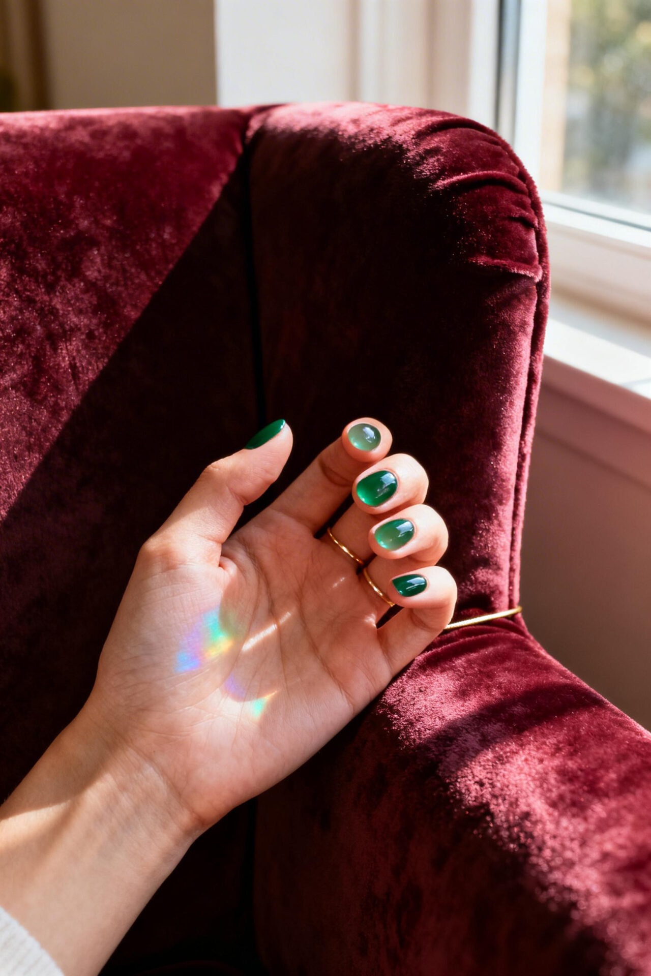 Aura Nails - emerald jelly glazed