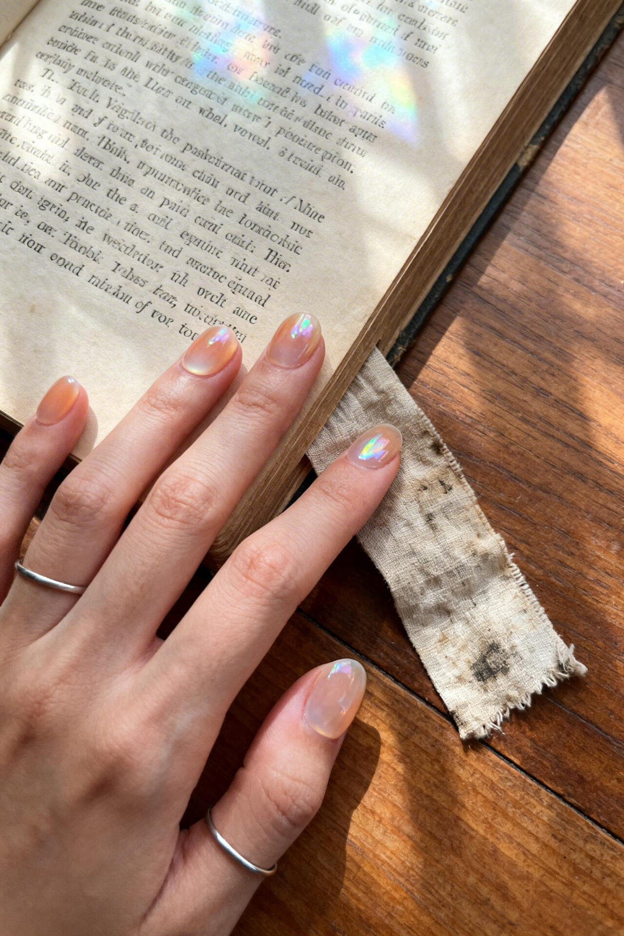 Aura Nails - peachy jelly glazed