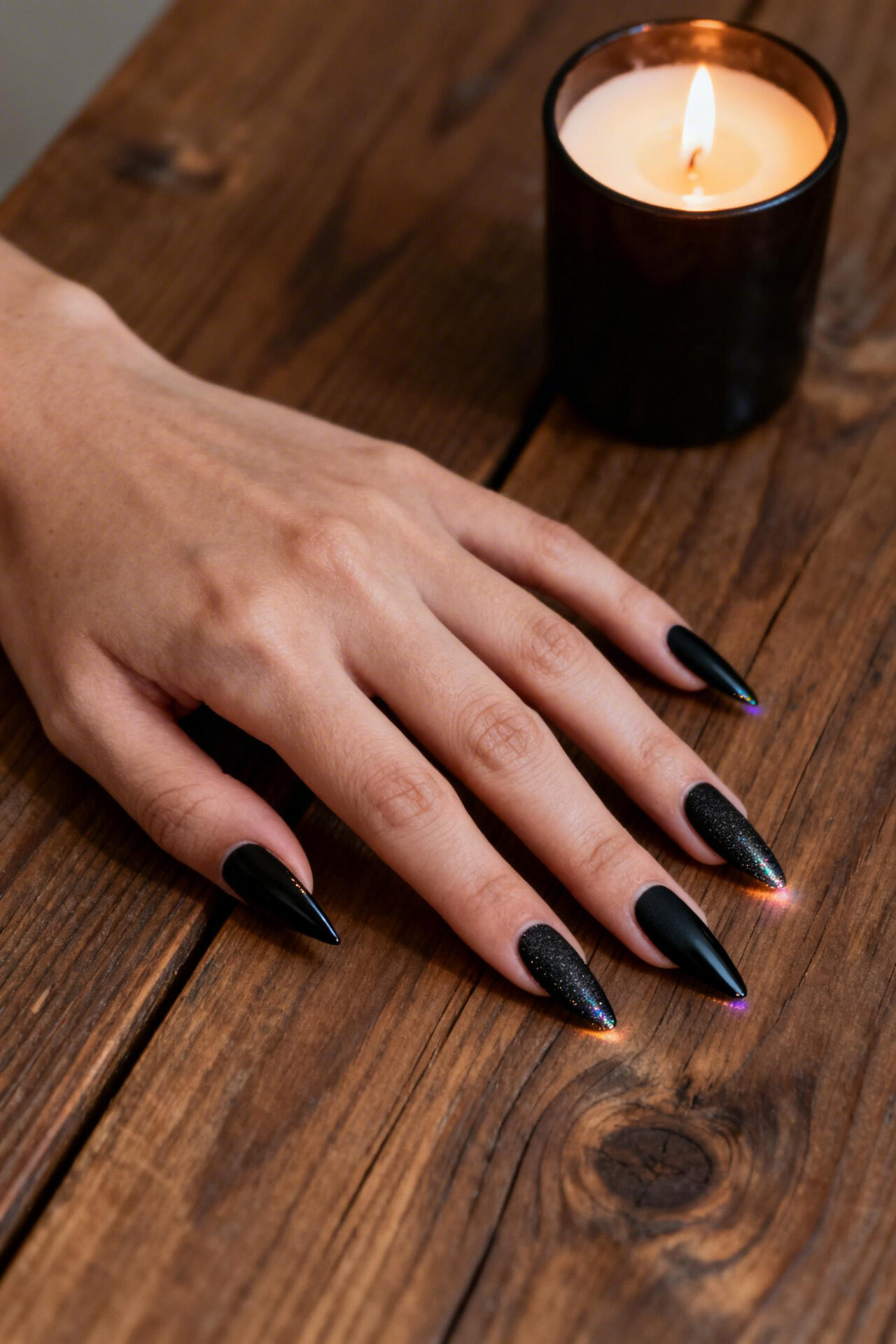Aura Nails Aesthetic - matte stiletto