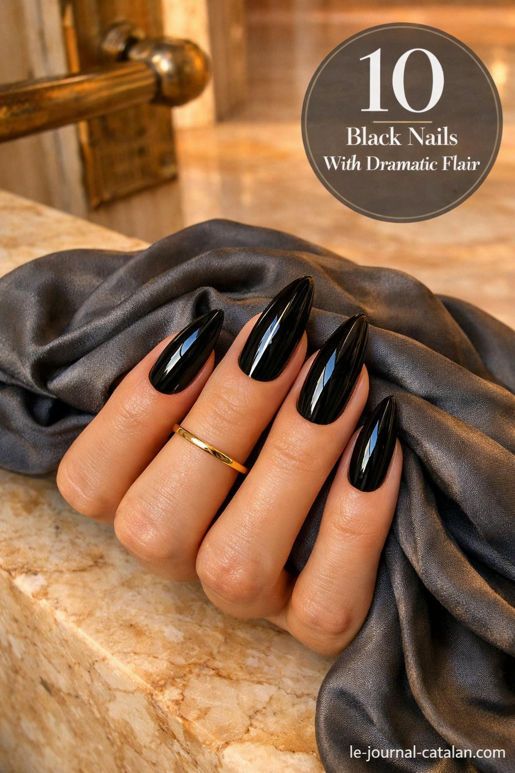 Fancy black nail designs featuring elegant patterns and stylish details for sophisticated nail art inspiration and trendy manicure looks