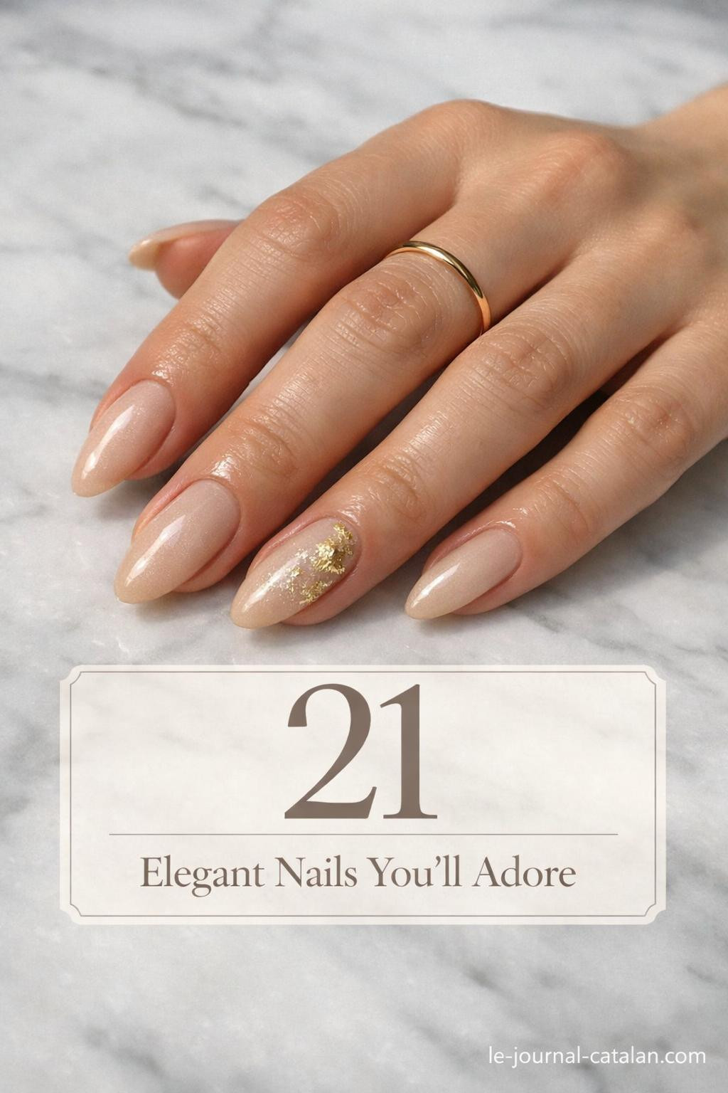 Short classy nail design featuring neutral polish with minimalist styling for sophisticated everyday wear and special occasions