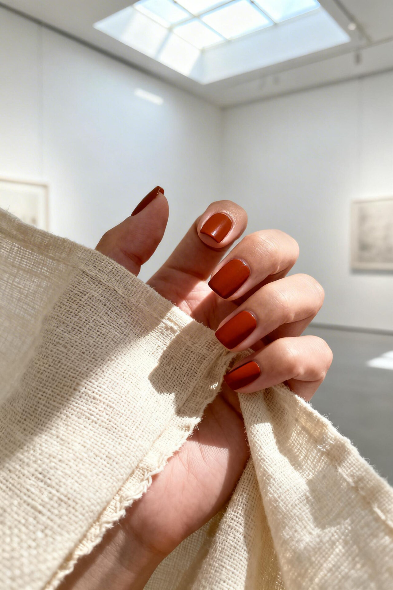 Gorgeous Nails Designs Classy - rust orange square