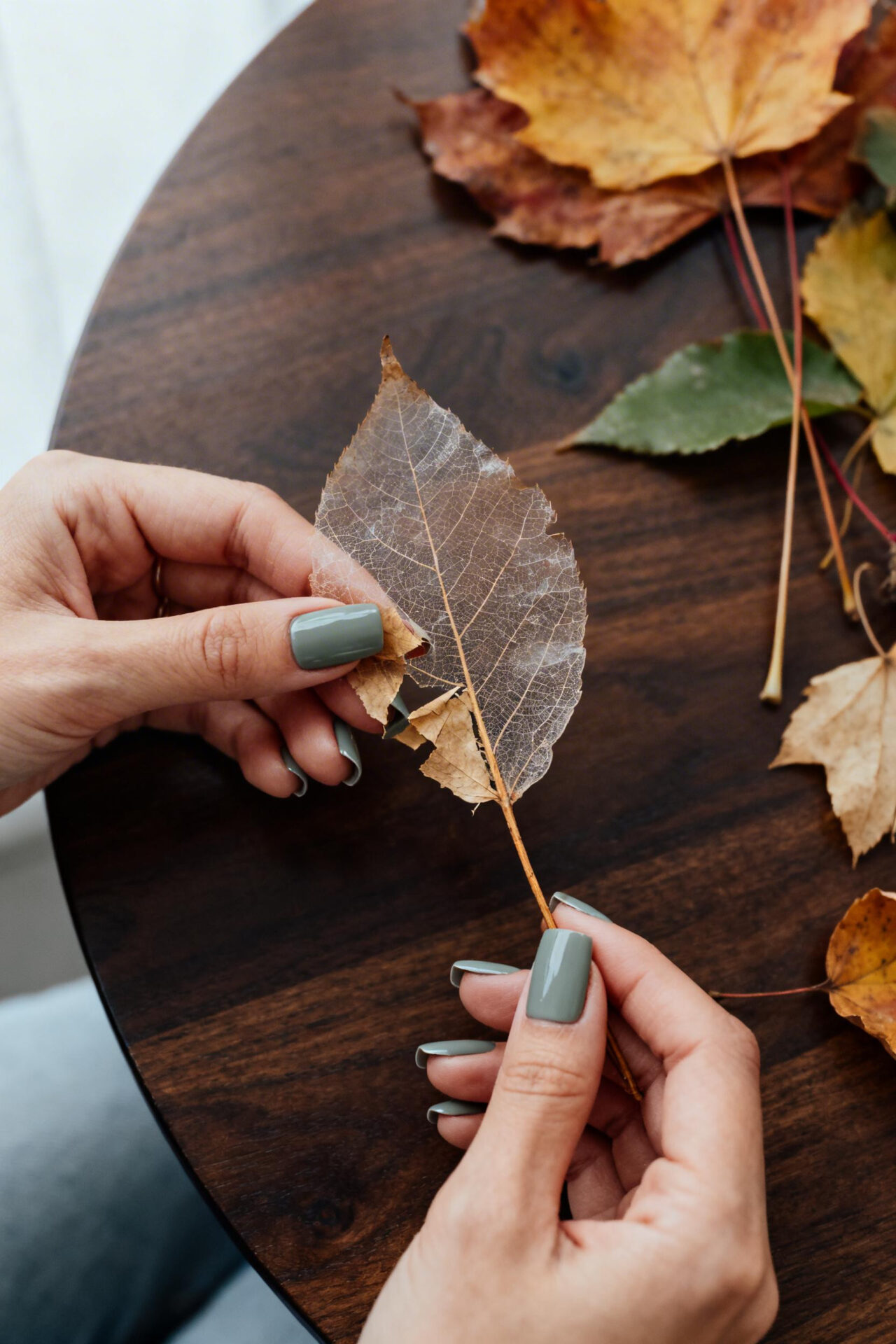 Fall Nail Designs - sage matte